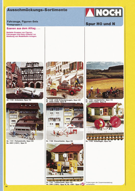 Seite 54 NOCH Katalog 1979