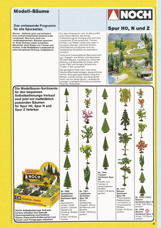 Seite 59 NOCH Katalog 1979