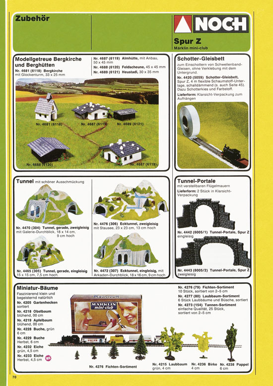 Seite 70 NOCH Katalog 1979