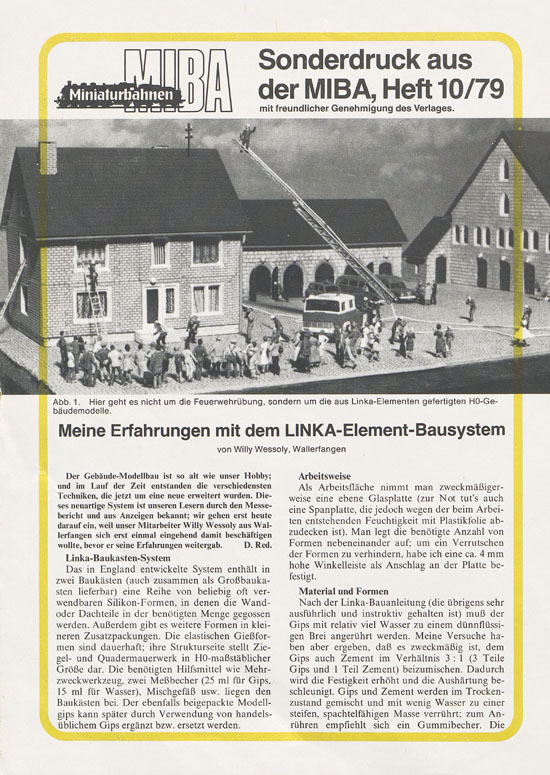 Seite 2 NOCH Linka Element-Bausystem 1979