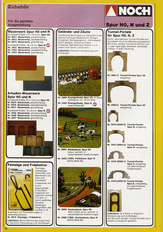 Seite 58 NOCH Katalog 1980