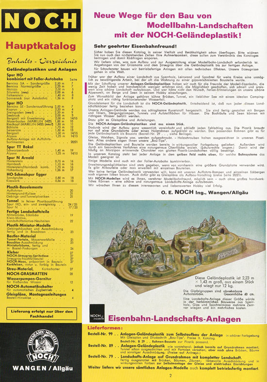 NOCH Hauptkatalog 1968