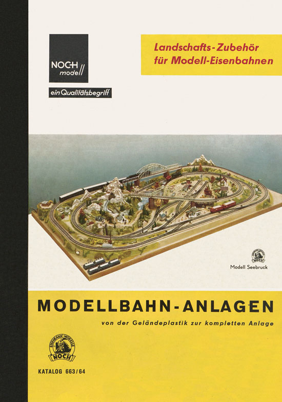 Seite 1 NOCH Katalog Modellbahn-Anlagen 1963-1964