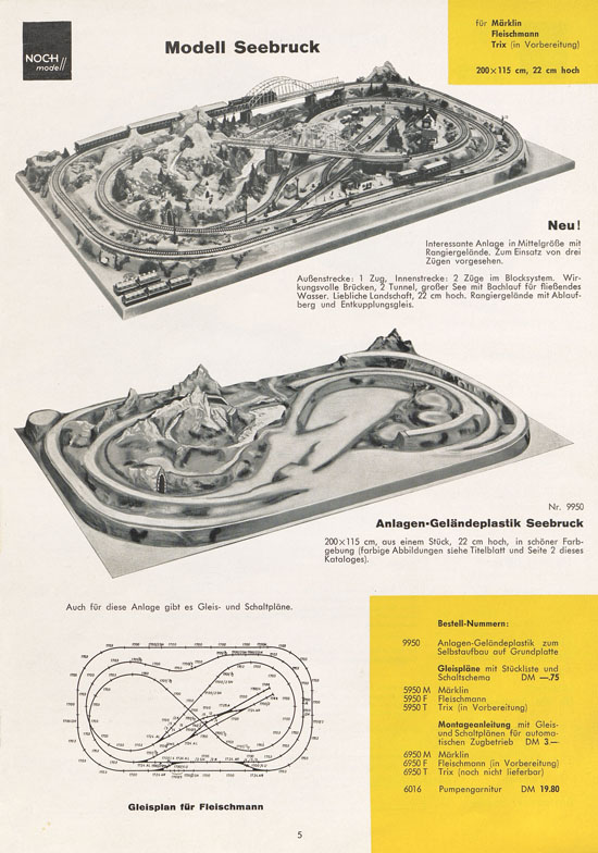 NOCH Katalog Modellbahn-Anlagen 1963-1964