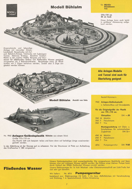 Seite 7 NOCH Katalog Modellbahn-Anlagen 1963-1964