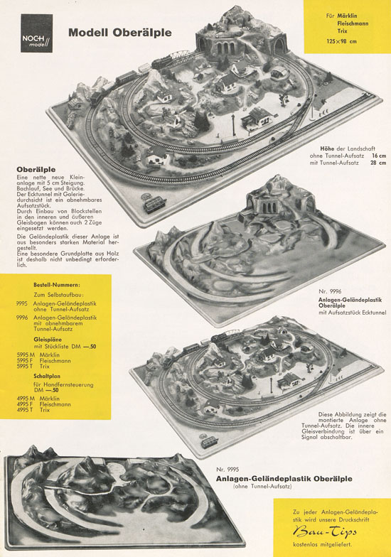 Seite 11 NOCH Katalog Modellbahn-Anlagen 1963-1964