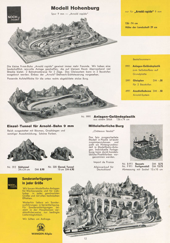 Seite 12 NOCH Katalog Modellbahn-Anlagen 1963-1964
