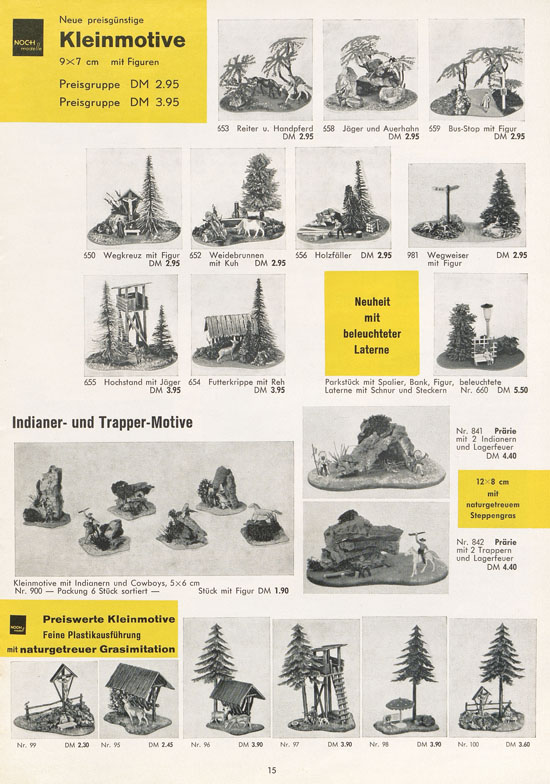 Seite 15 NOCH Katalog Modellbahn-Anlagen 1963-1964