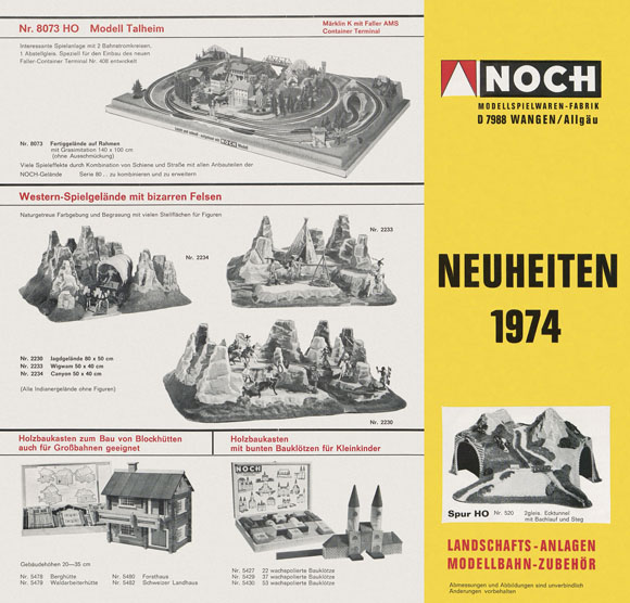 Noch Neuheiten 1974