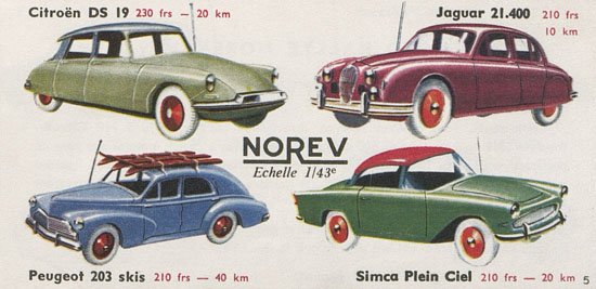 Norev catalogue 1959