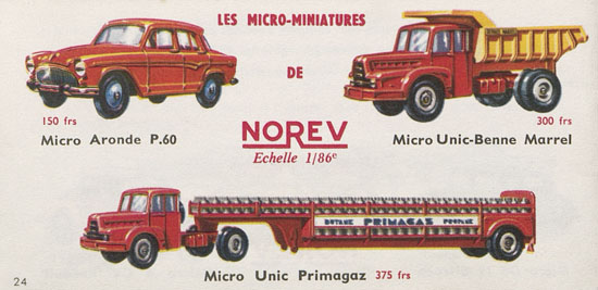 Norev catalogue 1959