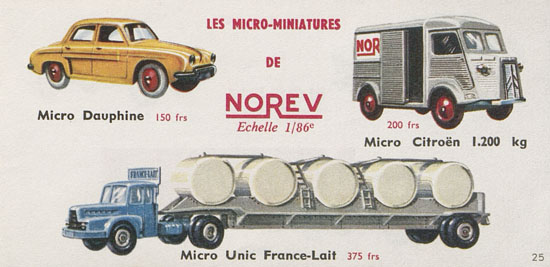 Norev catalogue 1959