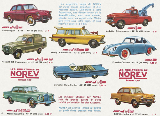 Norev catalogue 1964