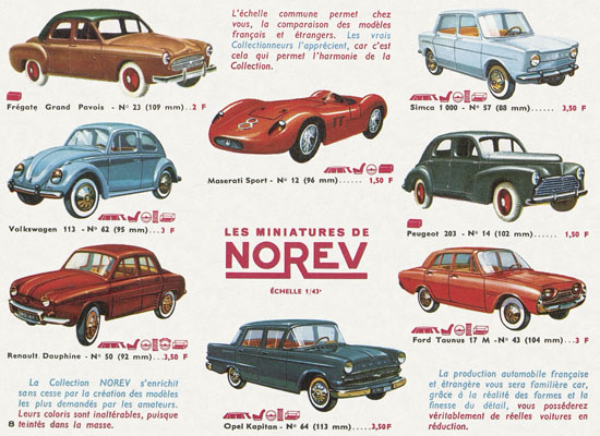 Norev catalogue 1964