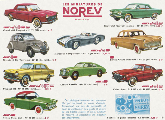 Norev catalogue 1964