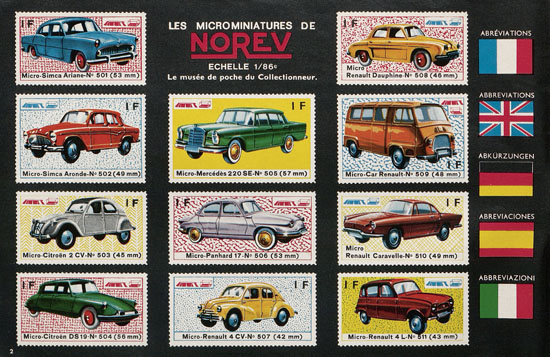 Seite 2 Norev catalogue 1966