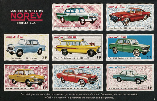 Seite 7 Norev catalogue 1966