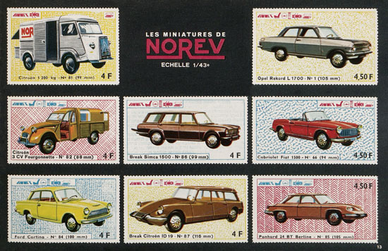 Seite 13 Norev catalogue 1966