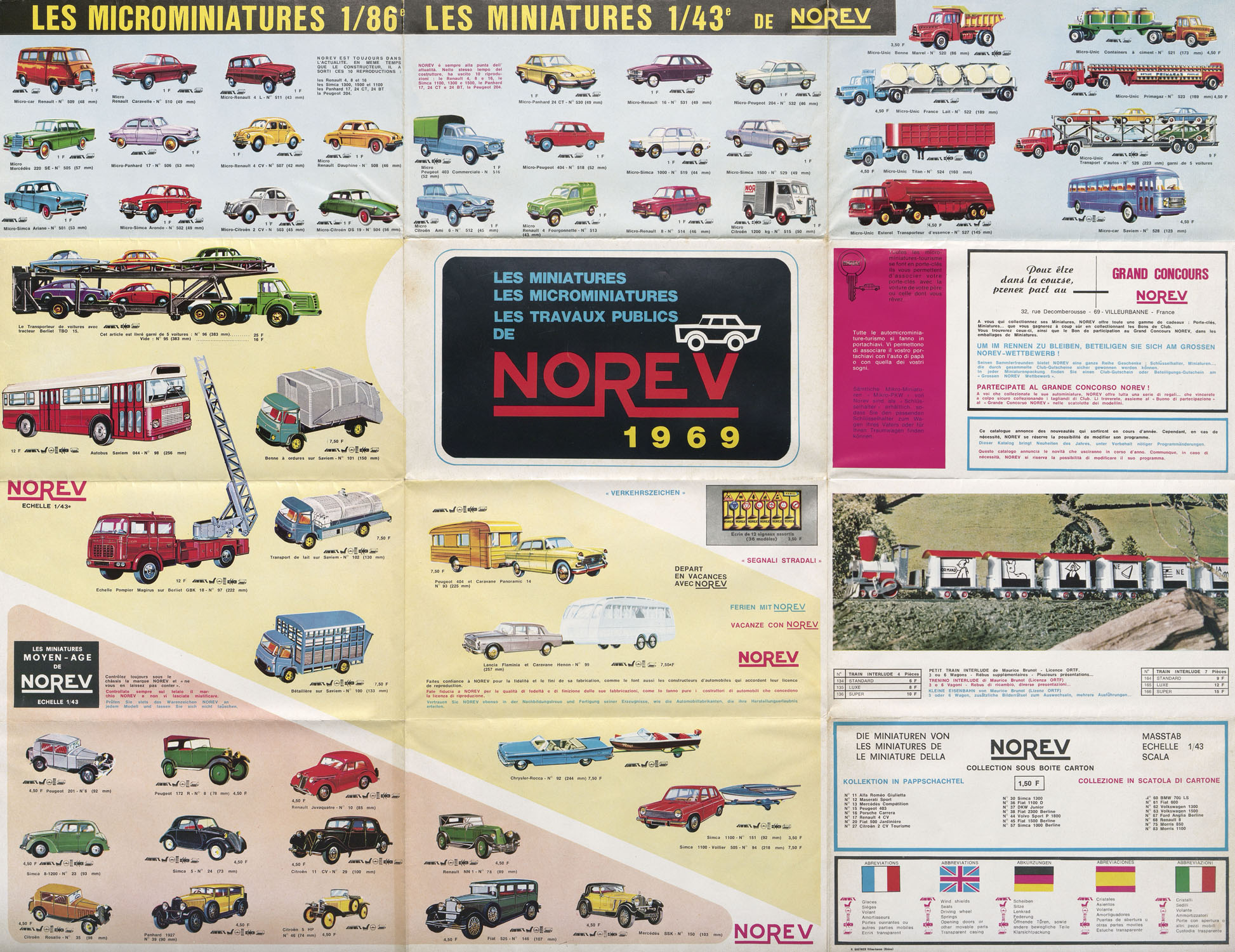 Norev Faltblatt 1969