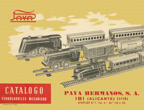 Paya catalogo 1958