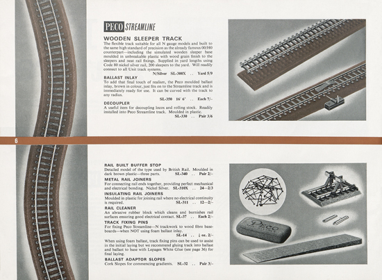 Peco Model Railway Products catalogue 1968