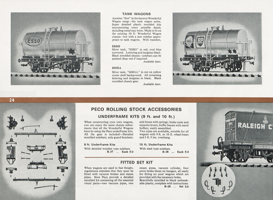 Peco Model Railway Products catalogue 1968