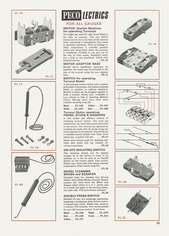 Peco Model Railway Products catalogue 1977