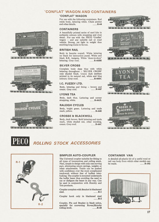 Peco Model Railway Products catalogue 1977