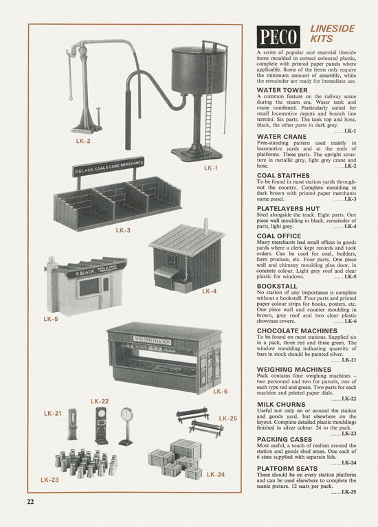 Peco Model Railway Products catalogue 1977