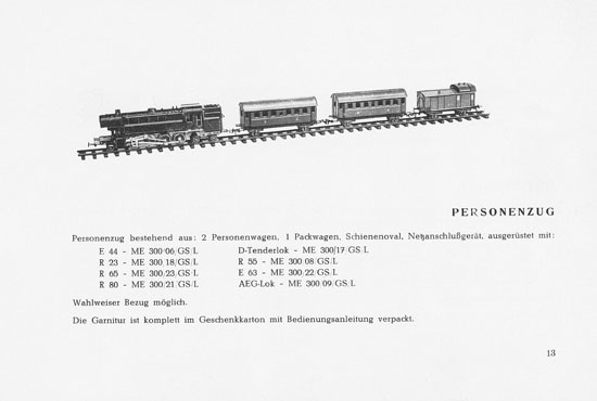 Piko Katalog 1955