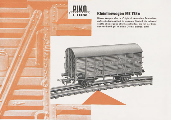 Piko-Modelleisenbahnwagen Katalog 1960