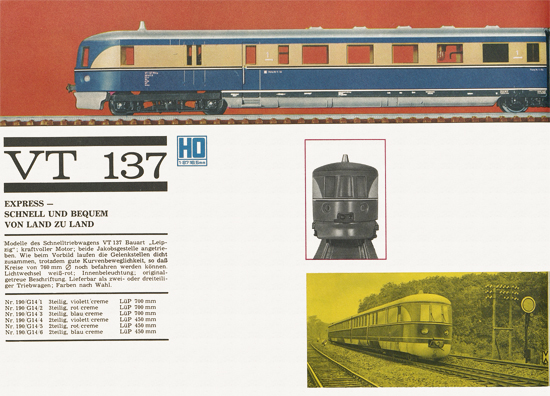 Piko-Modellbahn Katalog 1968-1969