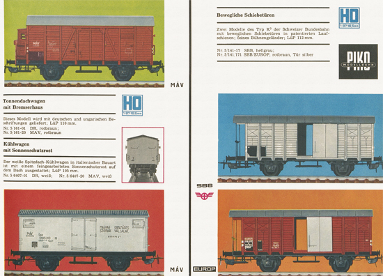 Piko-Modellbahn Katalog 1968-1969