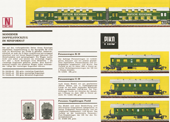 Piko-Modellbahn Katalog 1968-1969