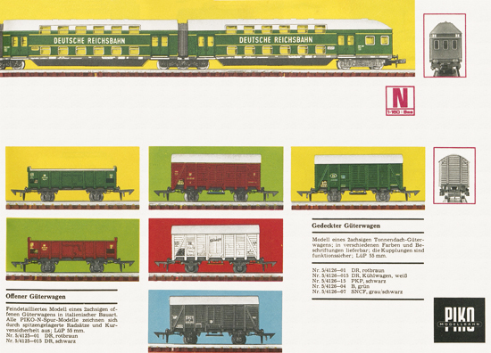 Piko-Modellbahn Katalog 1968-1969