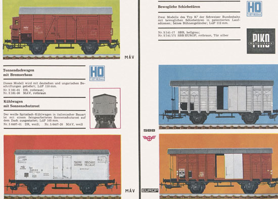 Piko Katalog 1970