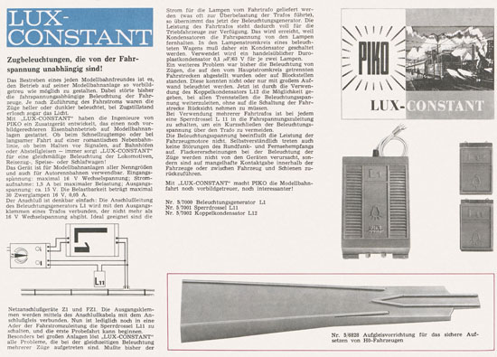 Piko Katalog 1970