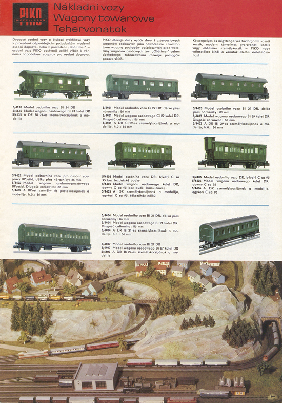 Piko Piko Modellbahn Katalog 1973-1974