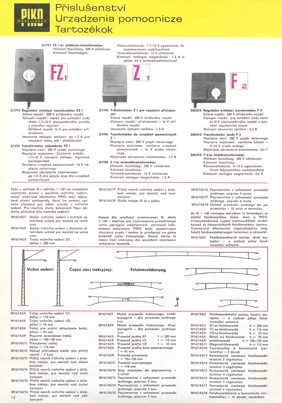 Piko Piko Modellbahn Katalog 1973-1974