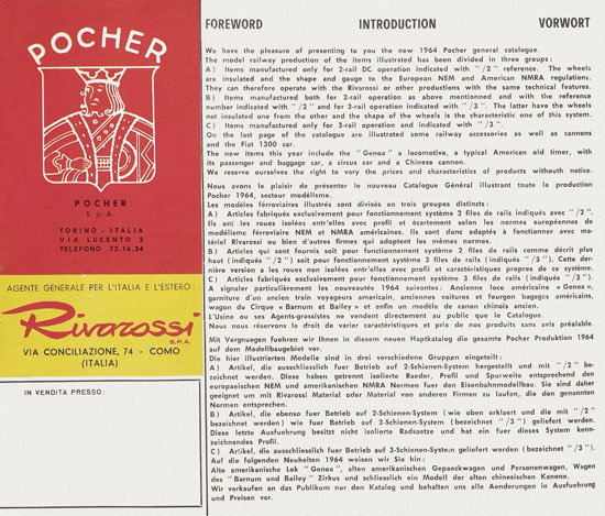 Pocher Katalog 1964-1965