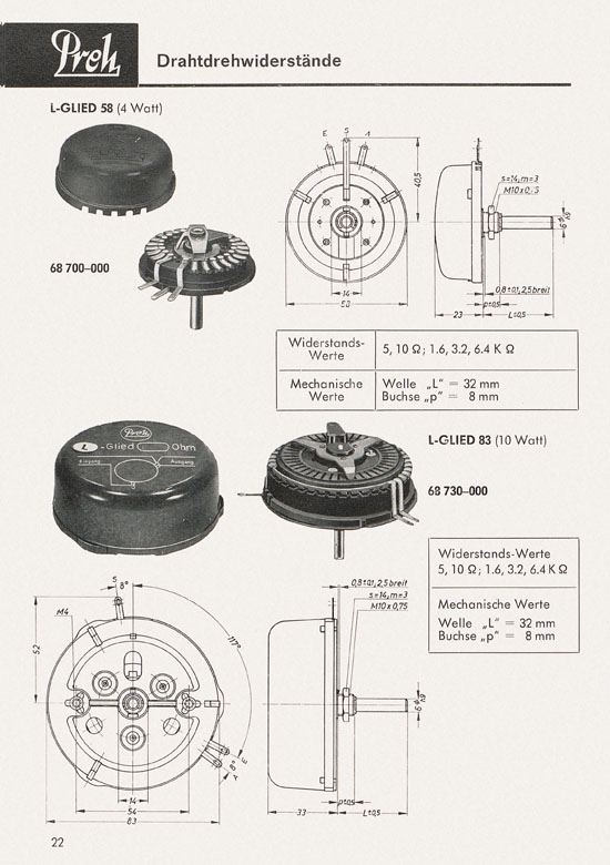 Seite 24 Preh Lagerkatalog 1974-1975