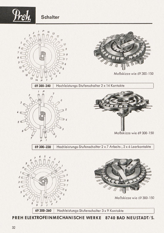 Seite 34 Preh Lagerkatalog 1974-1975
