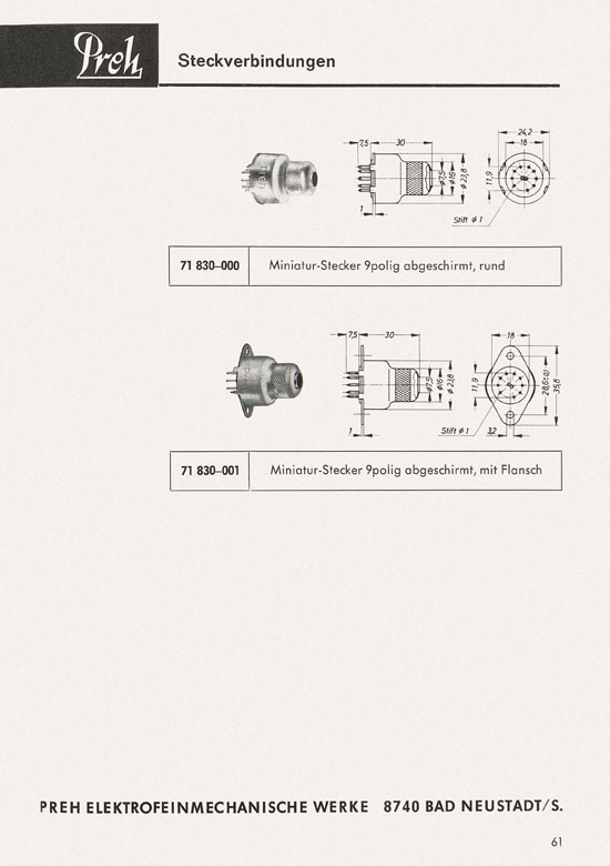Seite 63 Preh Lagerkatalog 1974-1975