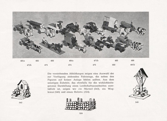 Seite 7 Preiser Katalog 1955, Preiser Figuren, Preiser H0