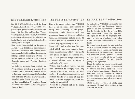 Seite 5 Preiser Kollektion 1958