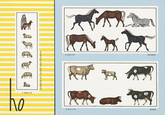 Preiser Katalog 1958, Preiser Figuren, Preiser H0