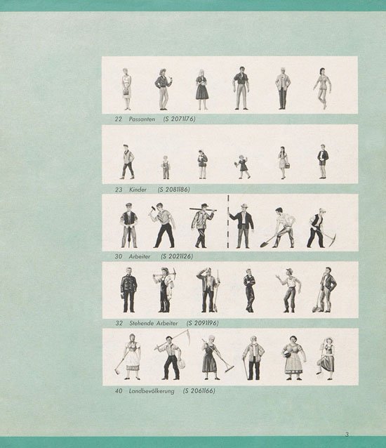 Seite 3 Preiser Hauptkatalog 1960