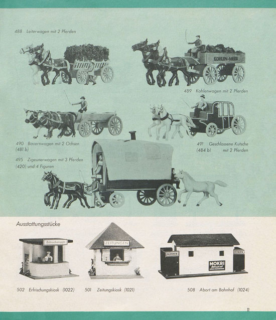 Seite 11 Preiser Hauptkatalog 1960