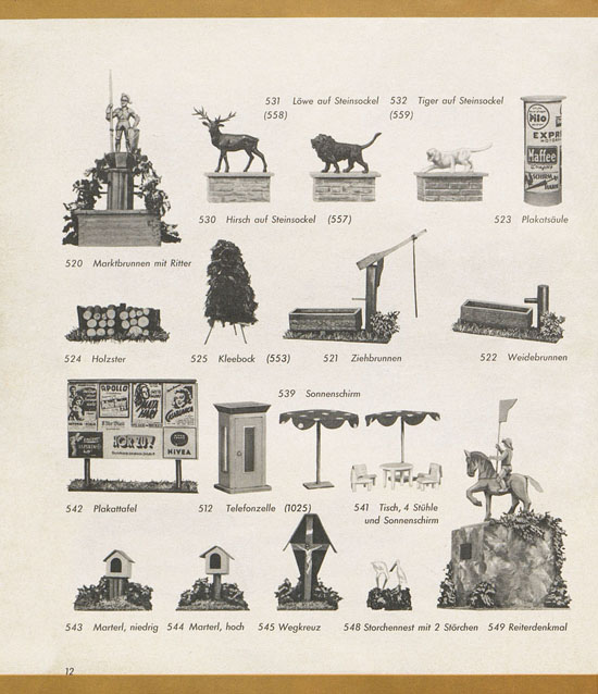 Seite 12 Preiser Hauptkatalog 1960