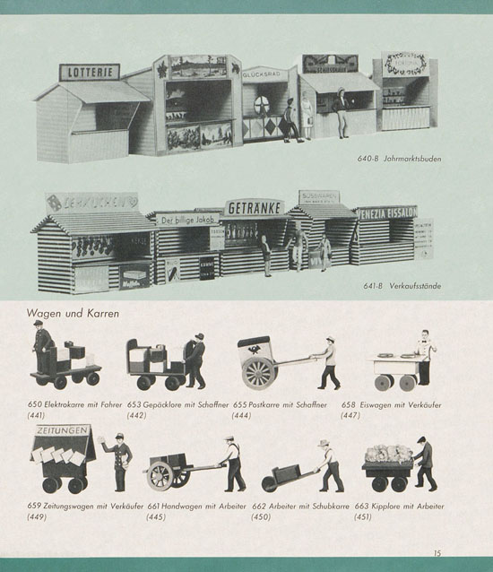 Seite 15 Preiser Hauptkatalog 1960